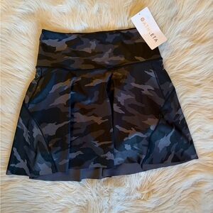 Athleta Black Camouflage Skort